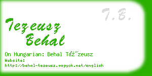 tezeusz behal business card